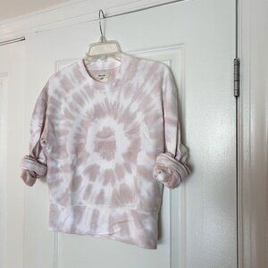 NWOT Madewell Cotton Tie-Dye Sweatshirt